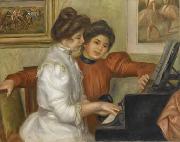 Pierre Auguste Renoir Yvonne et Christine Lerolle au piano painting